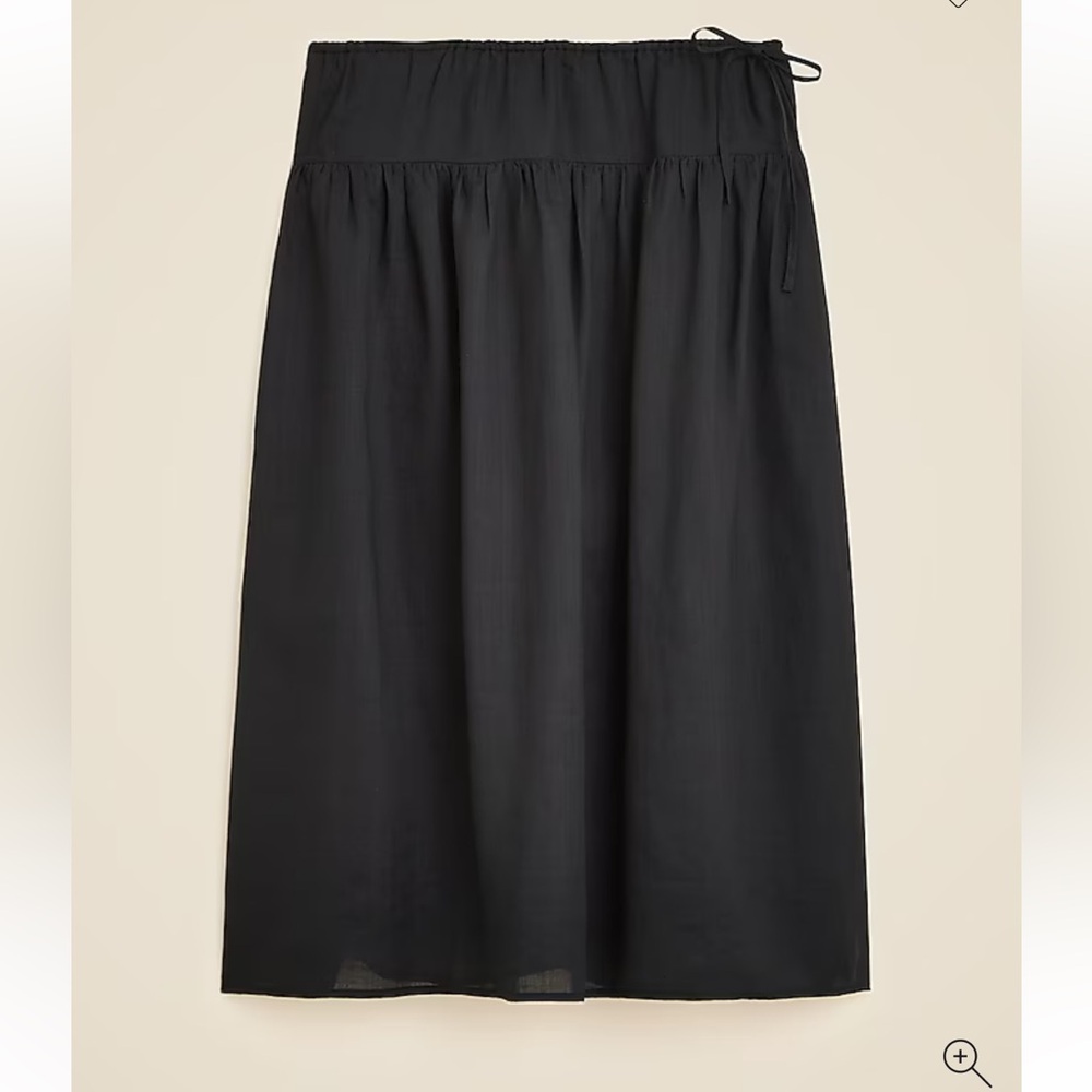 J. Crew Tall floaty side tie skirt in ramie